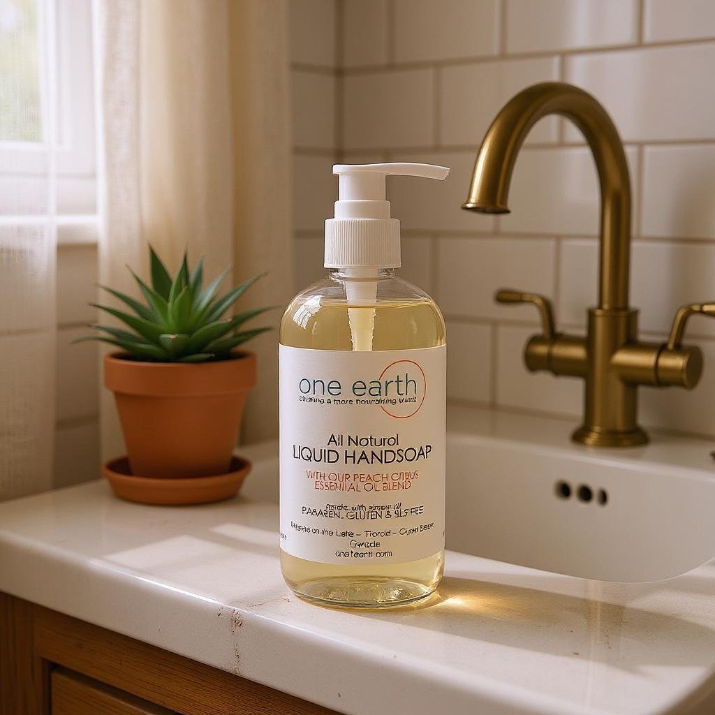 Hand Wash – Peach + Citrus Blend, 250ml, 500ml or 1L | Argan Oil Infused, SLS, Phthalate & Paraben Free, Moisturizing & Natural