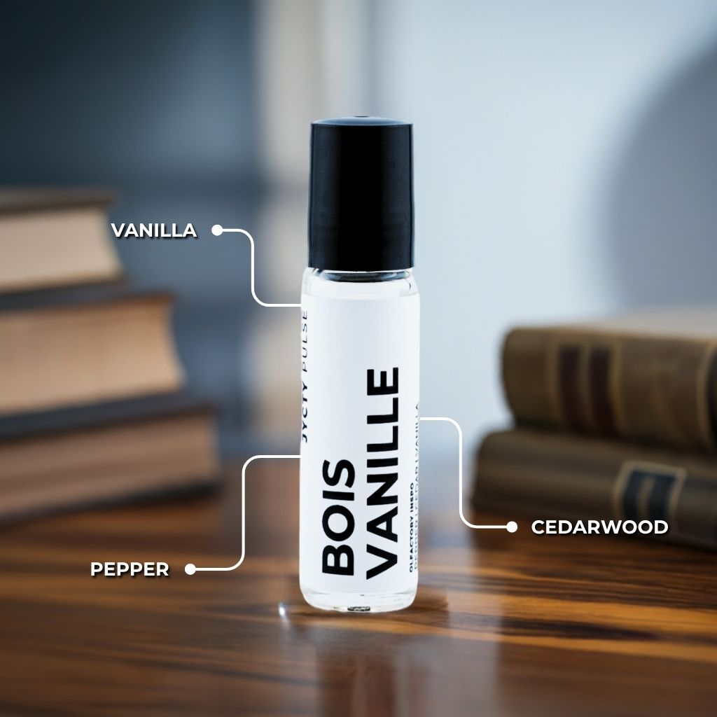 BOIS VANILLE Perfume Oil – Inspired by Whispers In The Library, 10ml Roll-On