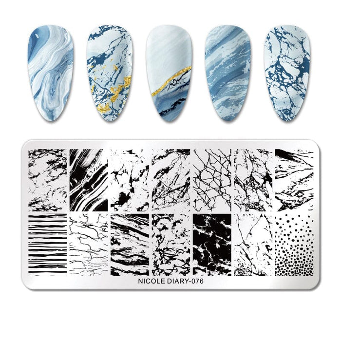 Rectangle Nail Stamping Plates