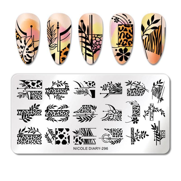 Rectangle Nail Stamping Plates