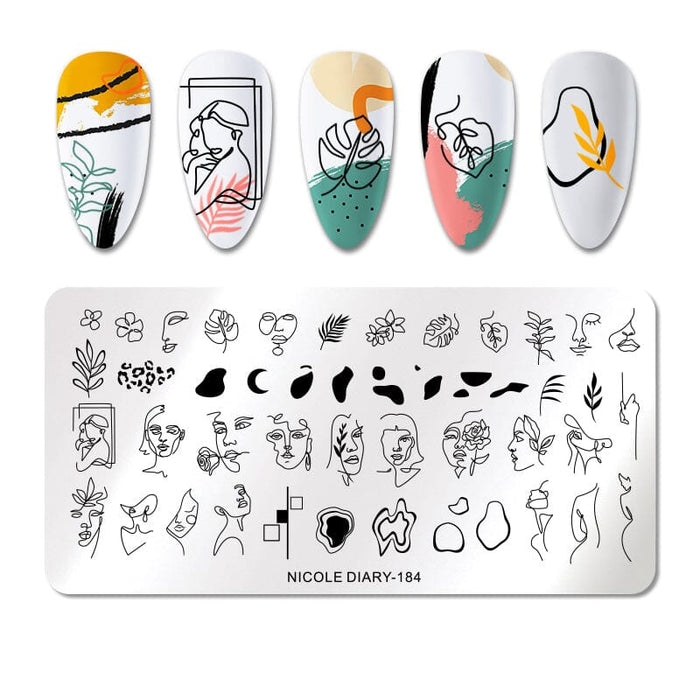 Rectangle Nail Stamping Plates