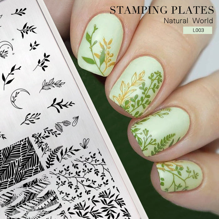 Nail Stamping Plate Natural World-L003