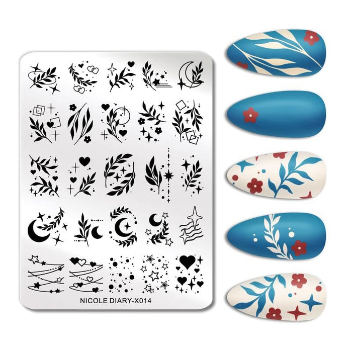 Rectangle Nail Stamping Plates