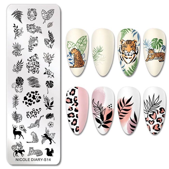 Rectangle Nail Stamping Plates