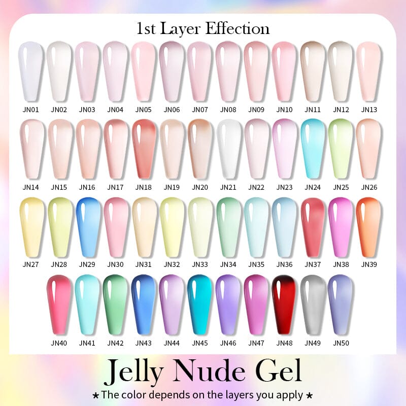 50 Colors Jelly Nude Gel 10ml