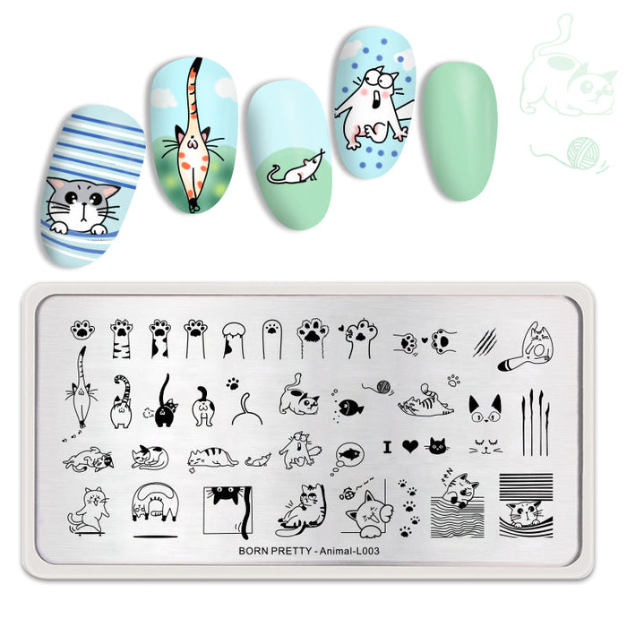 Nail Stamping Plate Animal-L003