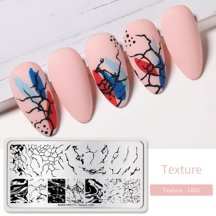 Nail Stamping Plate Texture-L001