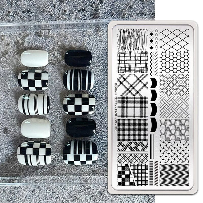 Nail Stamping Plate FASHION-N06