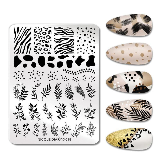 Rectangle Nail Stamping Plates