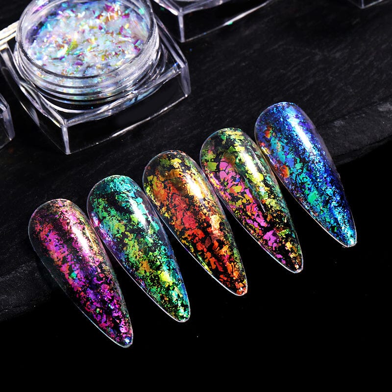 Aurora Nail Glitter Flakes