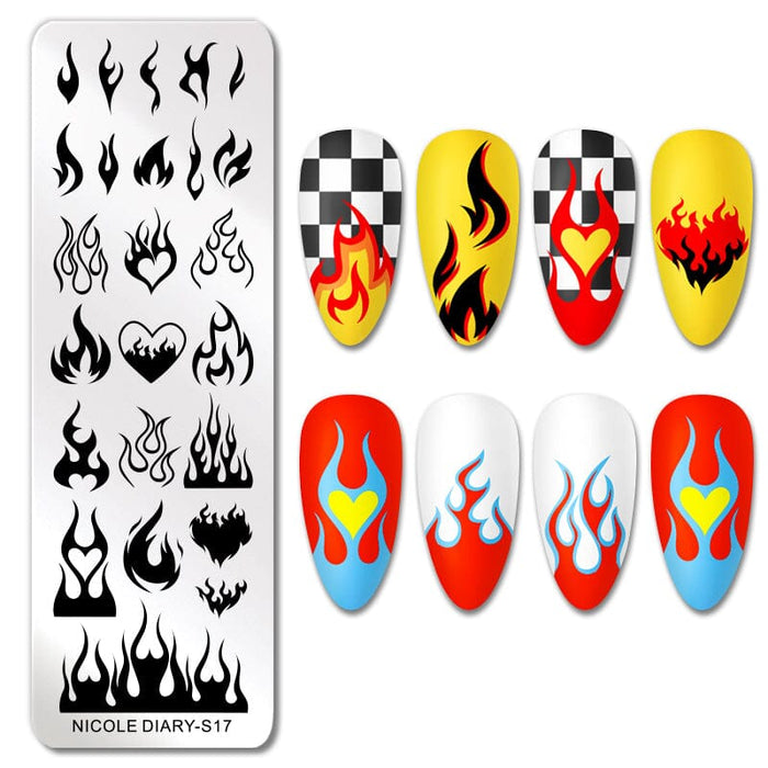 Rectangle Nail Stamping Plates