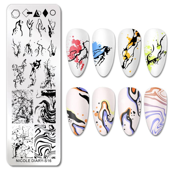 Rectangle Nail Stamping Plates