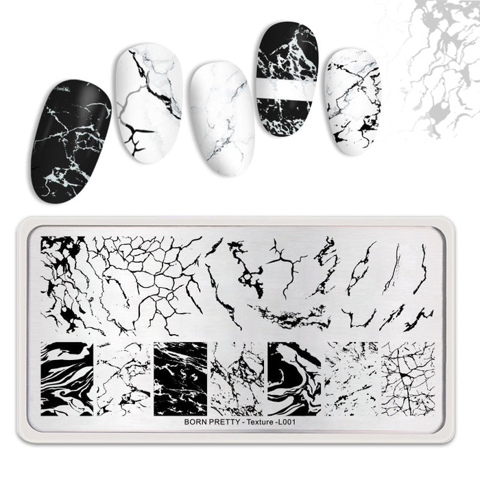 Nail Stamping Plate Texture-L001