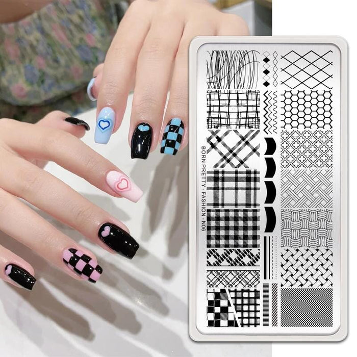 Rectangle Nail Stamping Plates