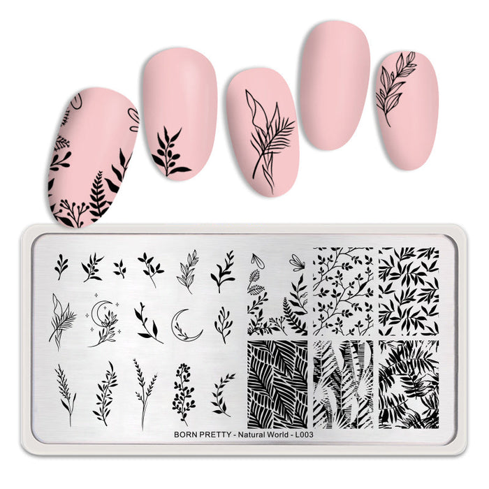 Nail Stamping Plate Natural World-L003