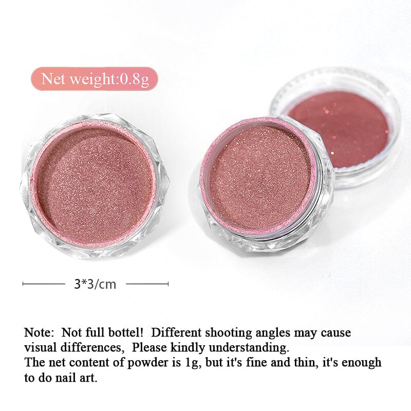 Rosegold Gradient Auroras Pearl Nail Powder #02