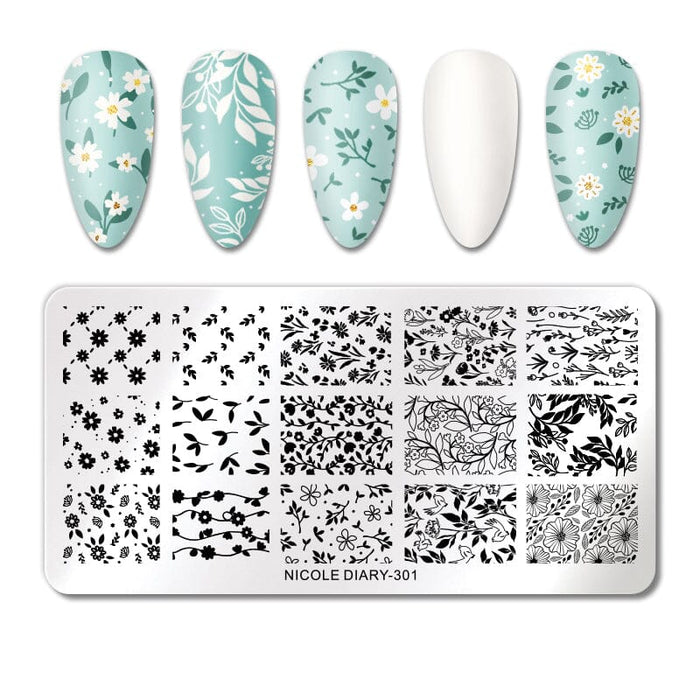 Rectangle Nail Stamping Plates