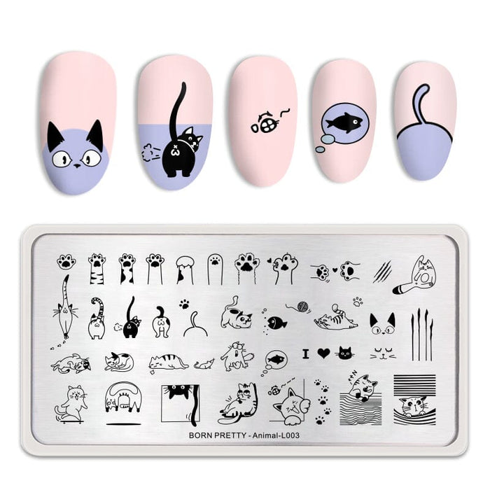 Rectangle Nail Stamping Plates