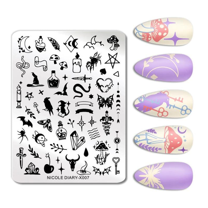 Rectangle Nail Stamping Plates