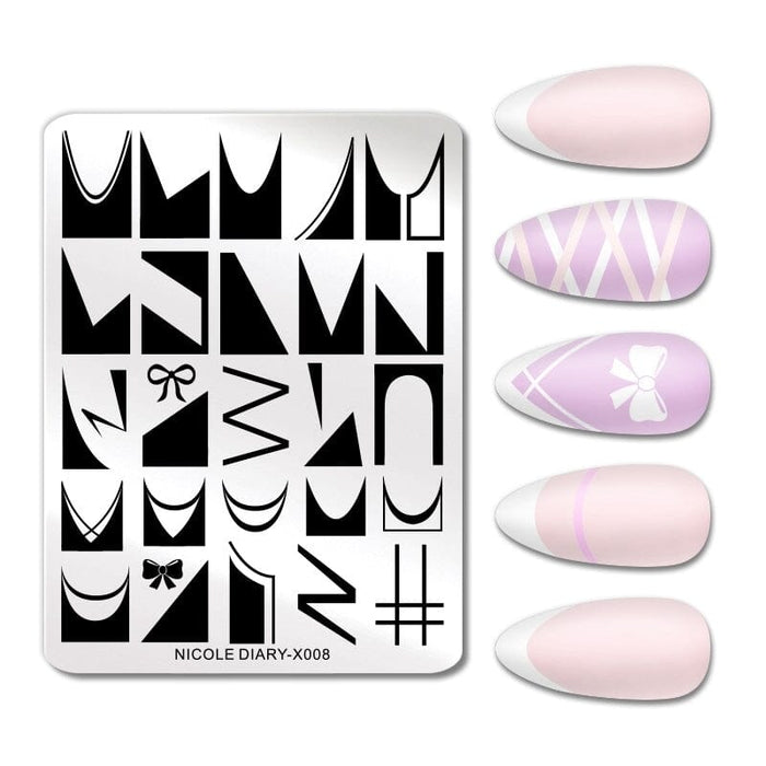 Rectangle Nail Stamping Plates