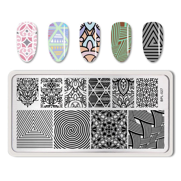 Rectangle Nail Stamping Plates