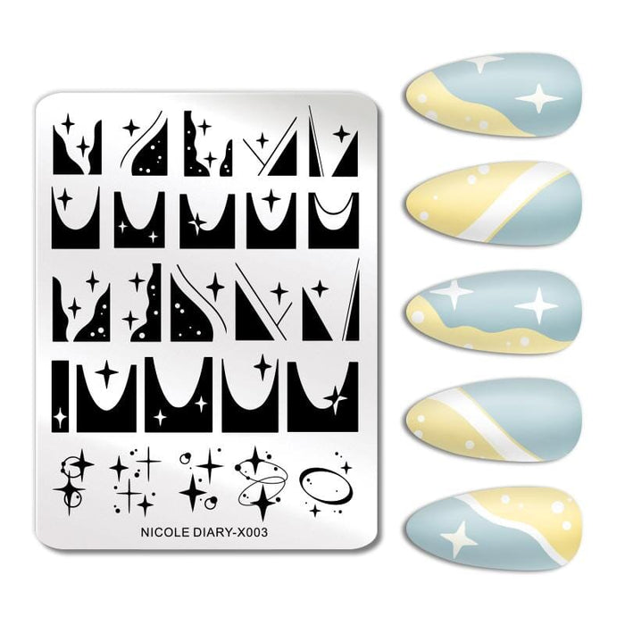 Rectangle Nail Stamping Plates