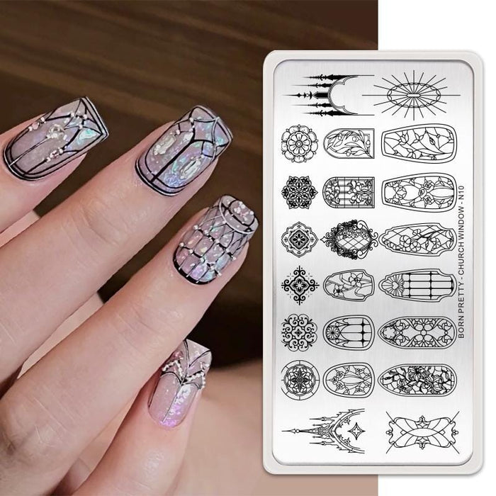 Rectangle Nail Stamping Plates