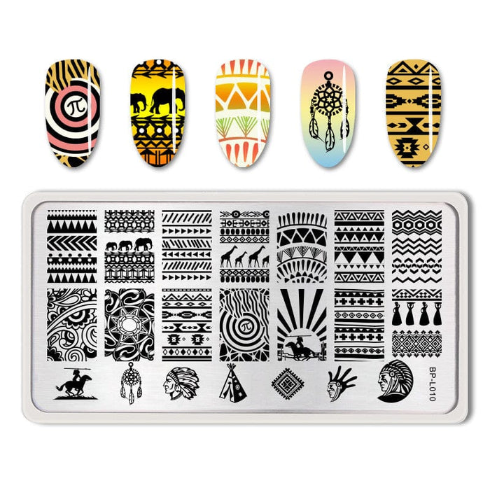 Rectangle Nail Stamping Plates