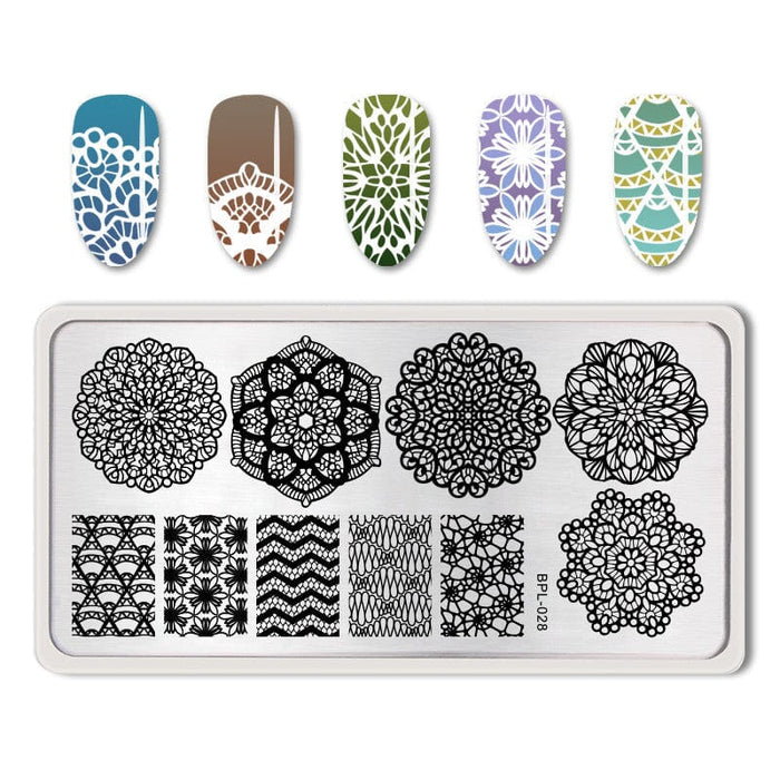 Rectangle Nail Stamping Plates