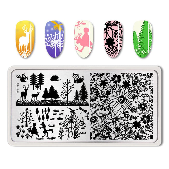Rectangle Nail Stamping Plates