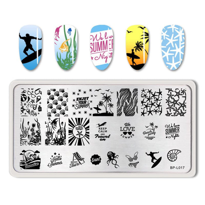 Rectangle Nail Stamping Plates