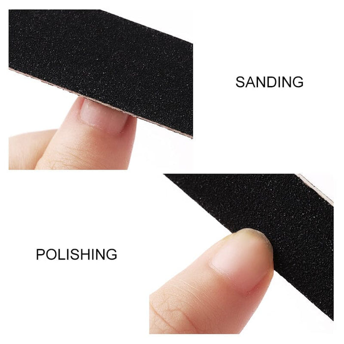 5pcs Black Straight Nail Files 180/180
