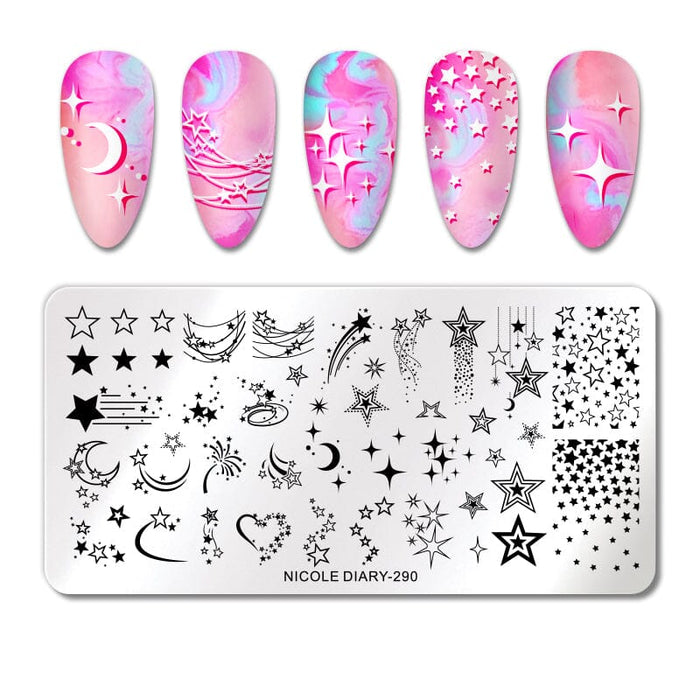 Rectangle Nail Stamping Plates