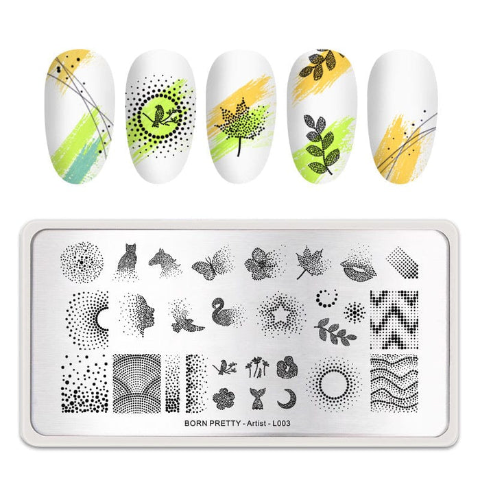 Rectangle Nail Stamping Plates