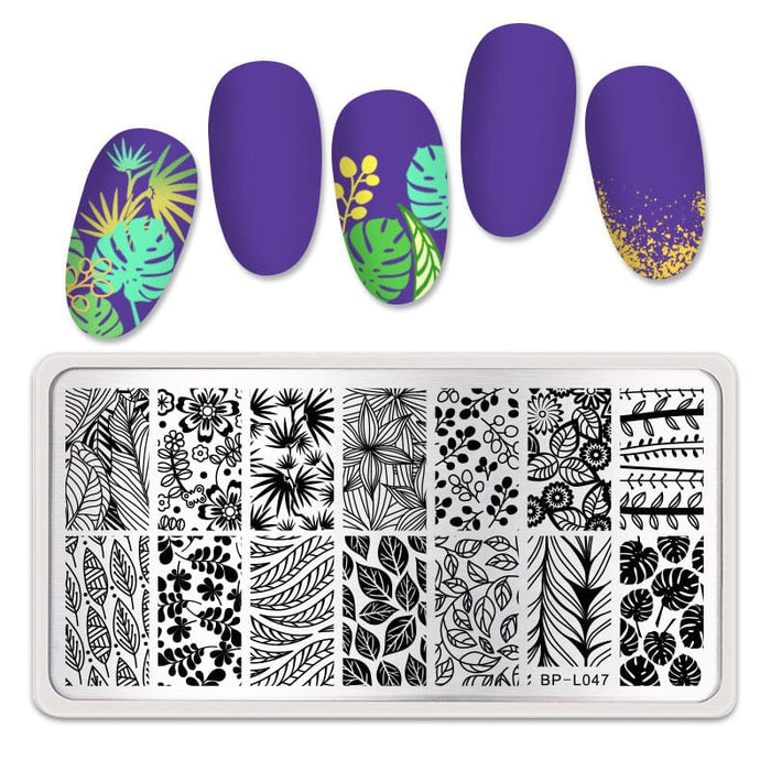 Rectangle Nail Stamping Plates