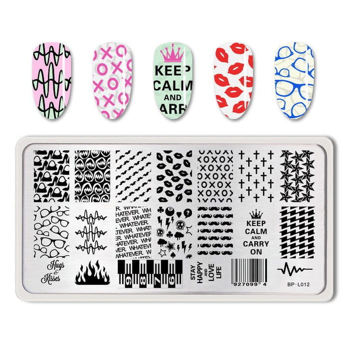 Rectangle Nail Stamping Plates