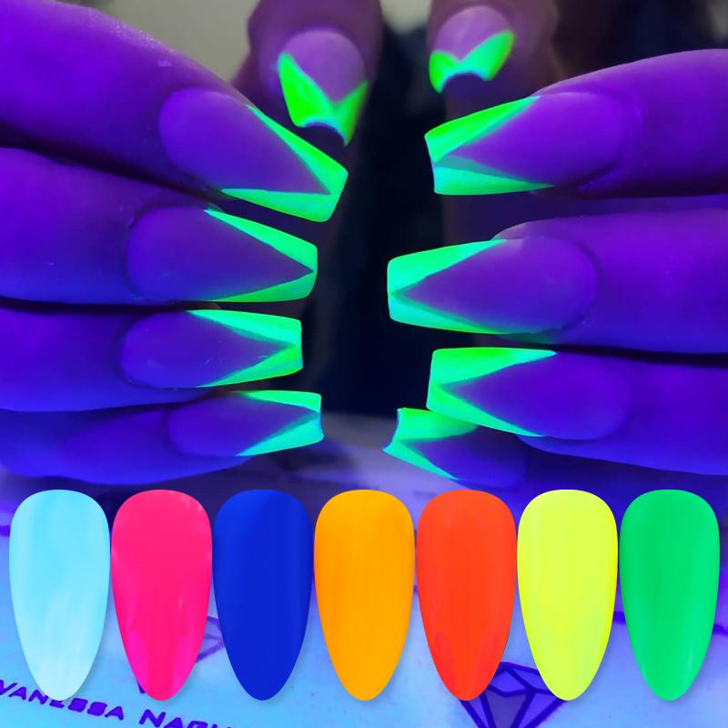 12 Colors Neon Fluorescent Powder