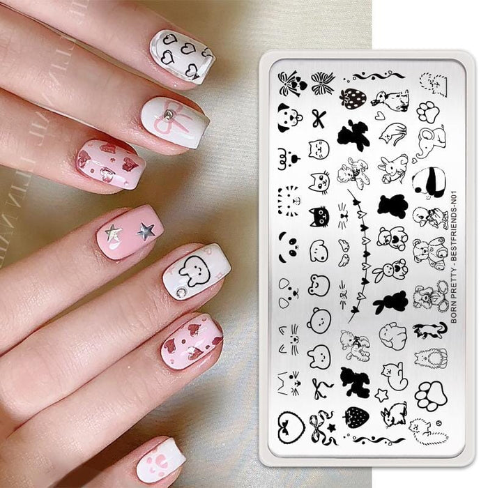 Rectangle Nail Stamping Plates