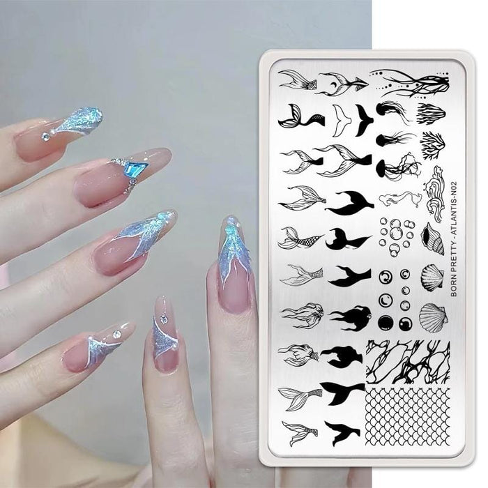 Rectangle Nail Stamping Plates
