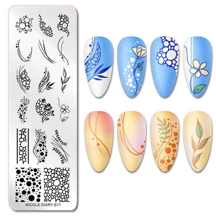 Rectangle Nail Stamping Plates