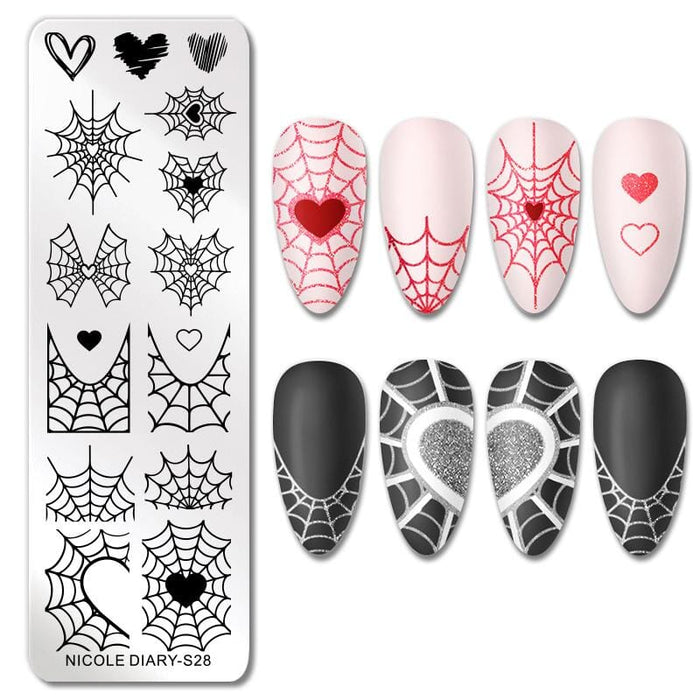 Rectangle Nail Stamping Plates
