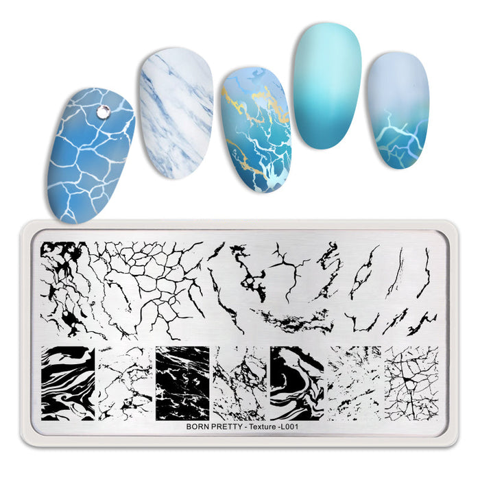 Nail Stamping Plate Texture-L001