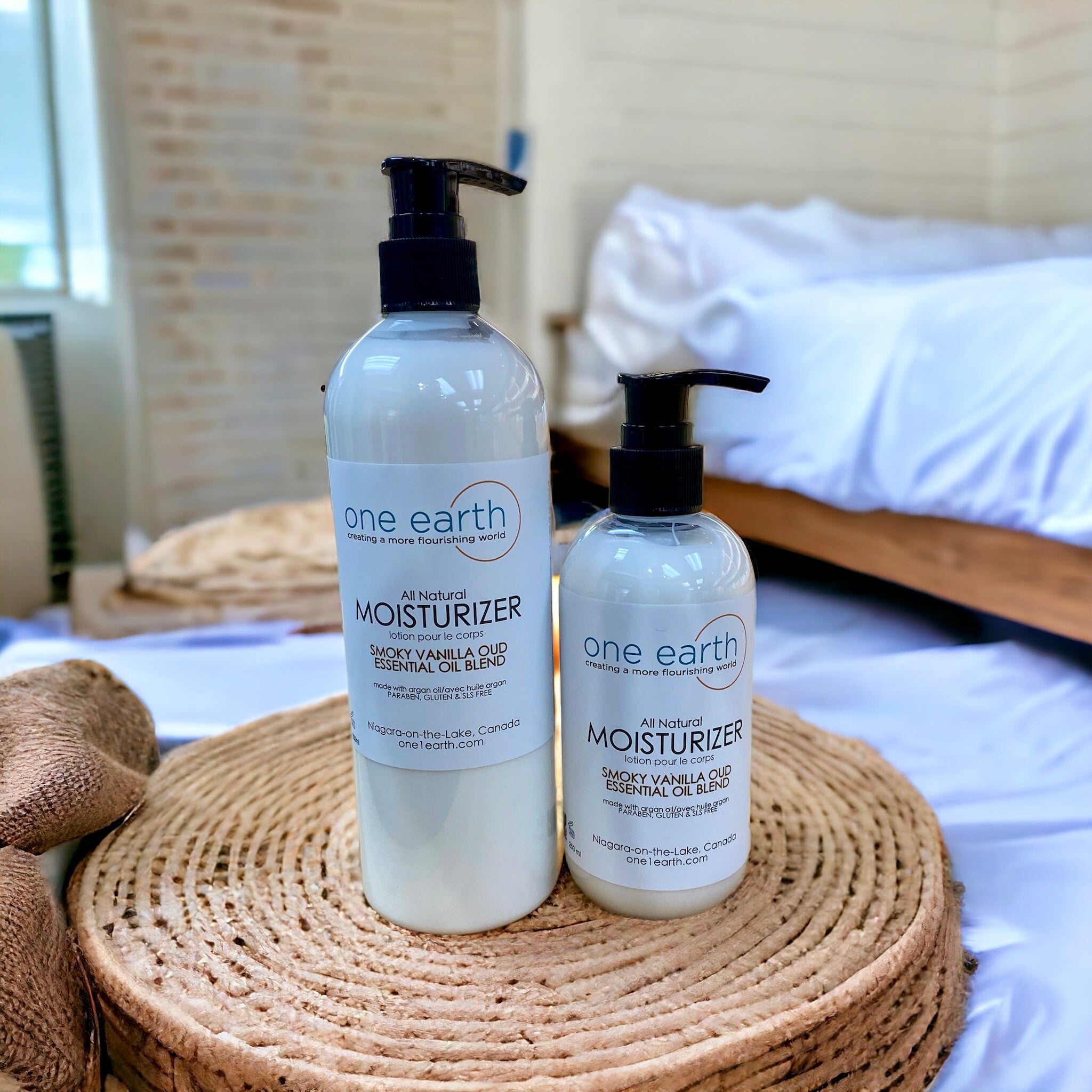 Body & Hand Lotion – Smoky Vanilla + Oud | 100% Natural, SLS & Paraben Free Moisturizer with Organic Argan Oil, 250ml/500ml/1L