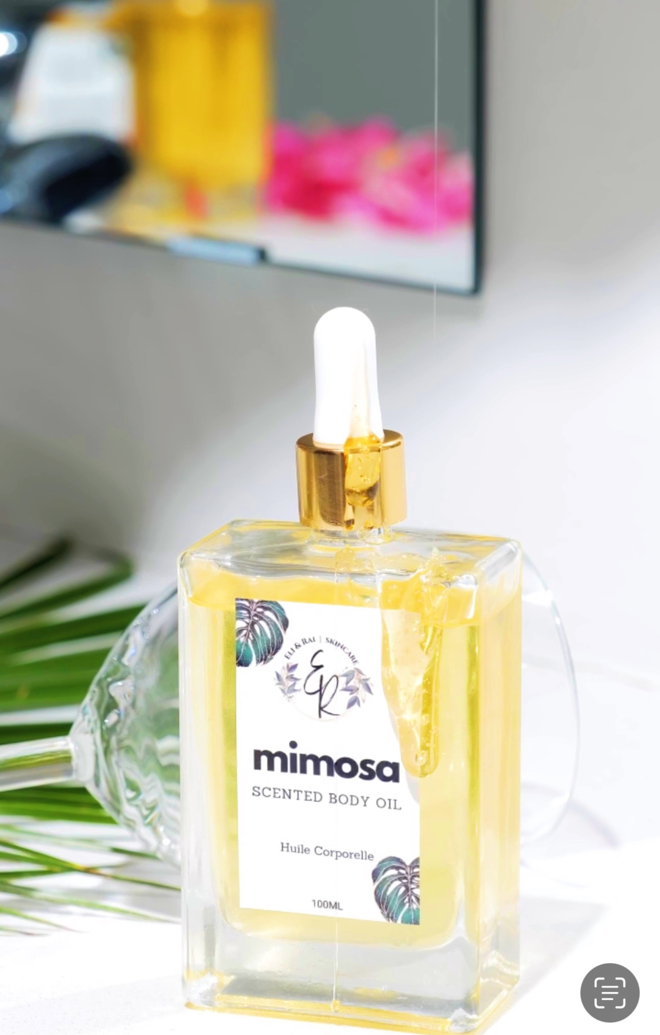 Mimosa Scented Body Oil – Hydrating & Nourishing Antioxidant-Rich Body Oil