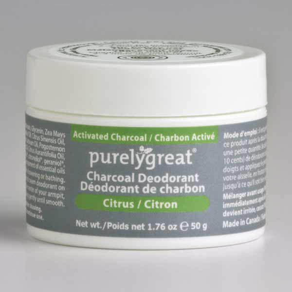 Citrus Charcoal Natural Deodorant - Aluminum Free