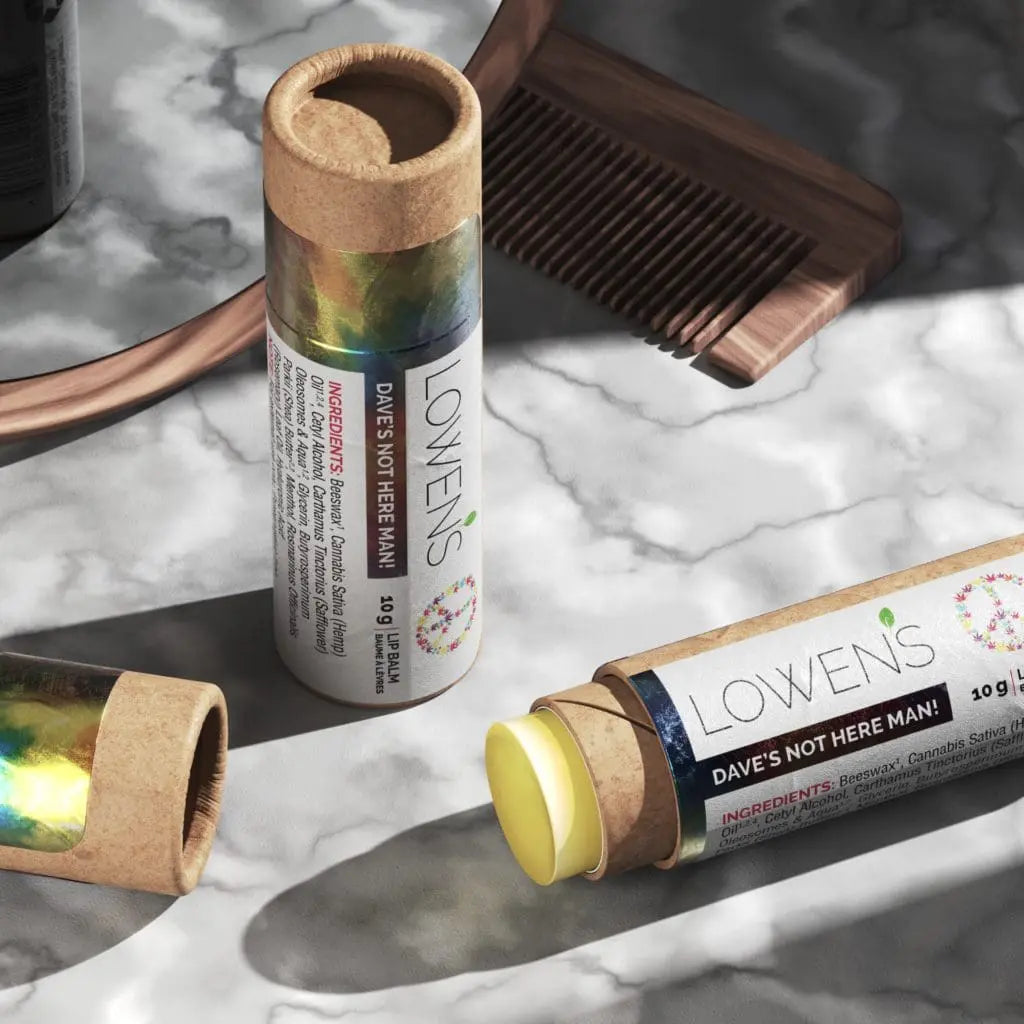 Dave’s Not Here Man! Hemp Seed Lip Balm – Unflavored, EWG Verified & Cruelty-Free