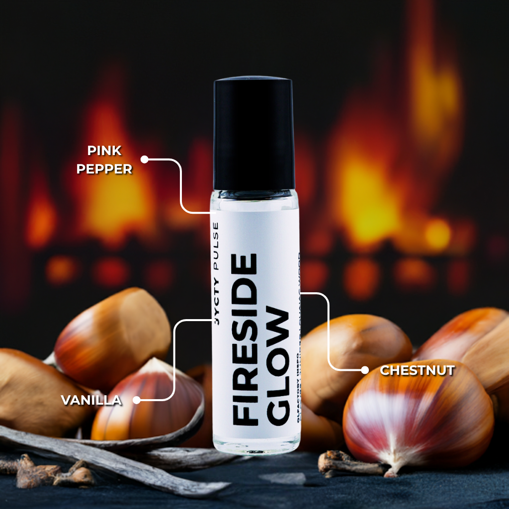 FIRESIDE GLOW Perfume Oil – Inspired by By The Fireplace, 10ml Roll-On