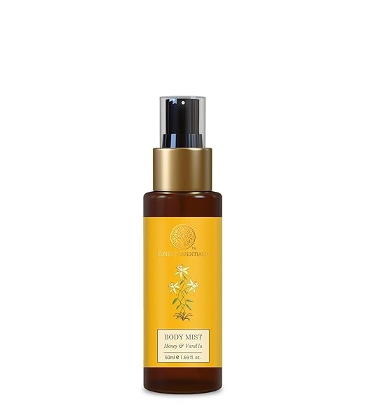 Forest Essentials Fragrant Body Mist Honey Vanilla – Hydrating Ayurvedic Perfume Spray