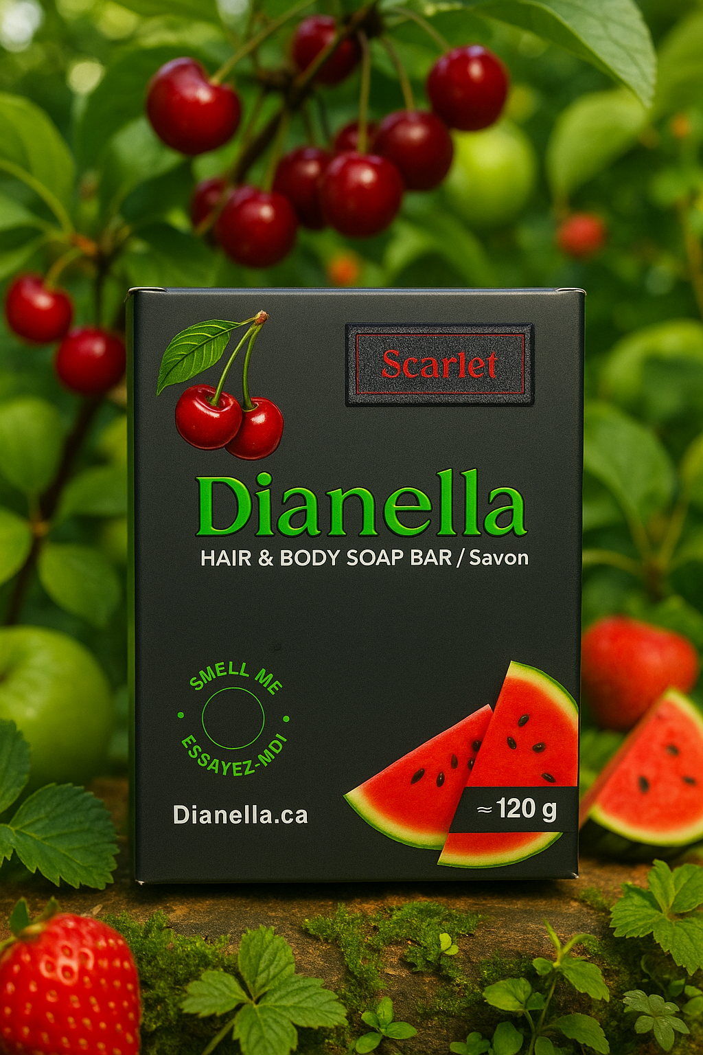 Wholesale Scarlet/Cherry Soap Bar – Organic, Handmade, Moisturizing, Vegan