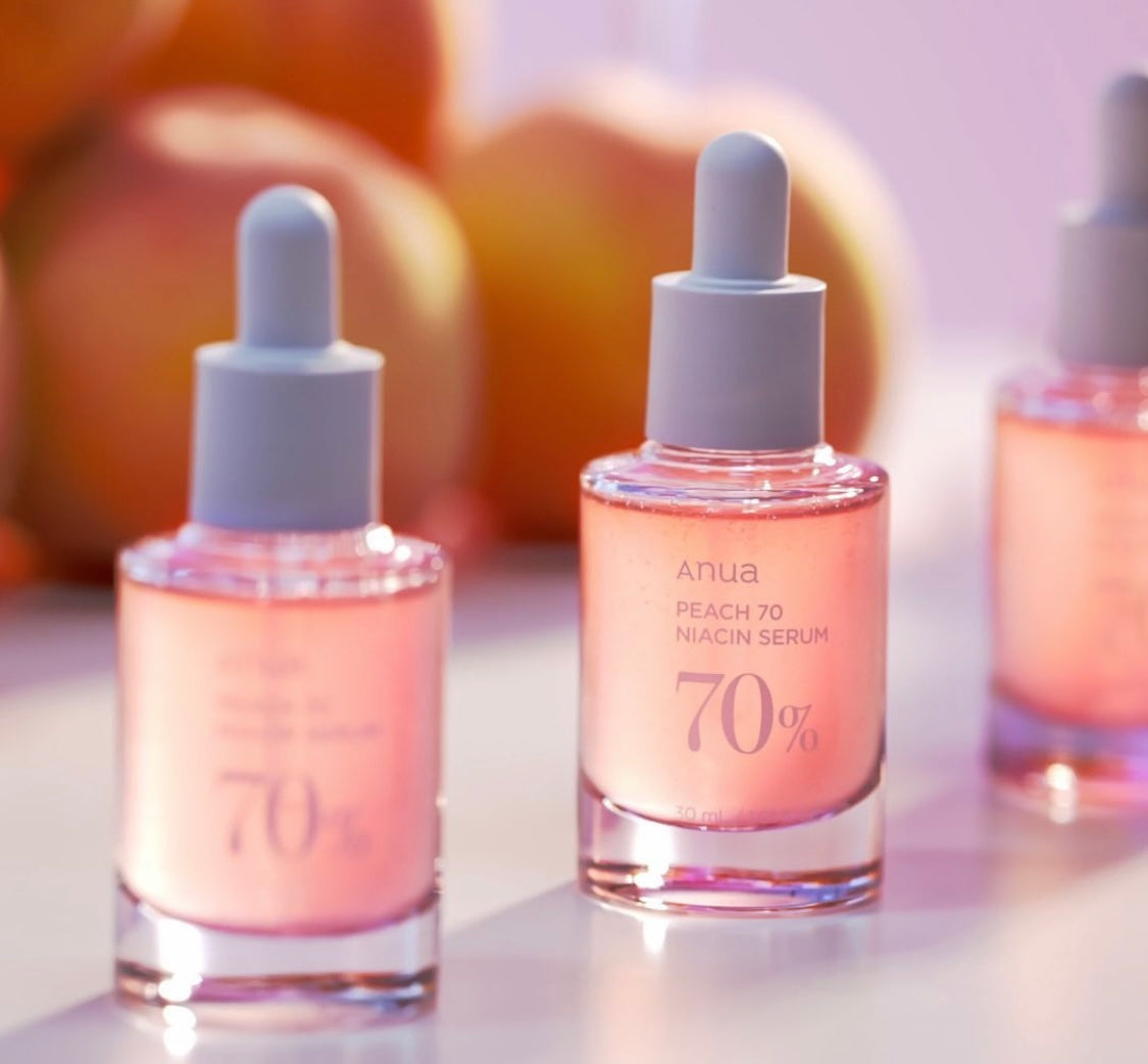 ANUA Peach 70% Niacin Serum – 30ml, Brightening & Hydrating for Radiant Skin